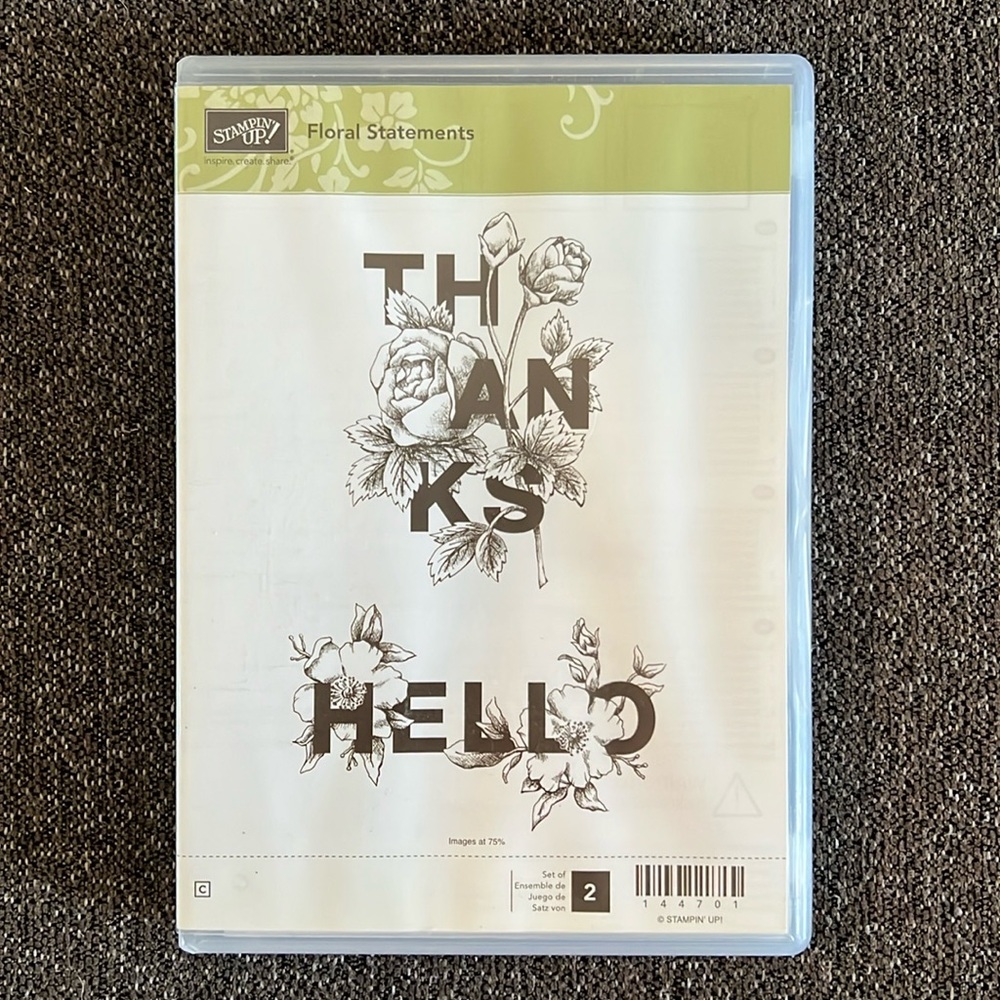 Stampin’ Up! Floral Statements Stamp Set NWT